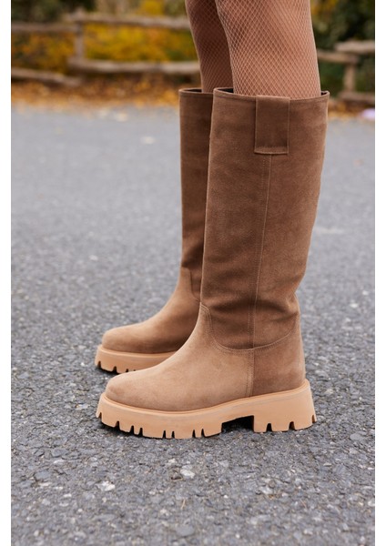 Zelly Kadın Siyah Gercek Deri Eva Taban Çizme fırsatları