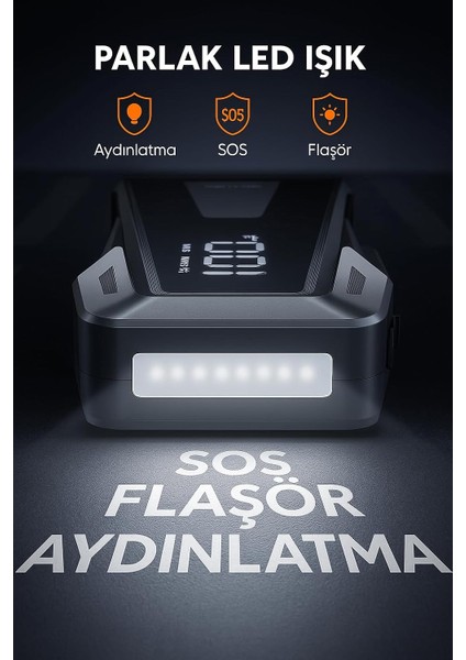 BETA02 2500A 21800mah Taşınabilir Akü Takviye Kiti (Çanta + Led Lamba + Powerbank) modelleri