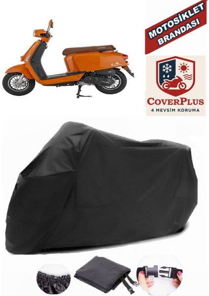 Mondial Virago 50 Siyah Motorsiket Brandası Motor Örtüsü Çadır Su Geçirmez Motosiklet Kılıfı Motor Brandası