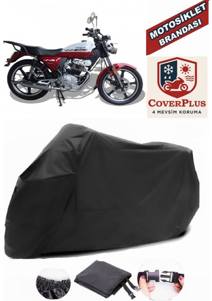 Arora Ar 180-31 Avantgarde Siyah Motorsiket Brandası Motor Örtüsü Çadır Su Geçirmez Motosiklet Kılıfı Motor Brandası
