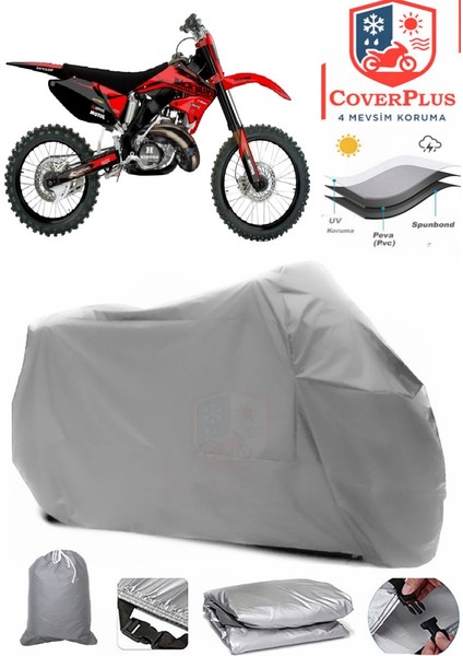 Honda Cr 250 Gri Motorsiket Brandası Motor Örtüsü Çadır Su Geçirmez Motosiklet Kılıfı Motor Brandası