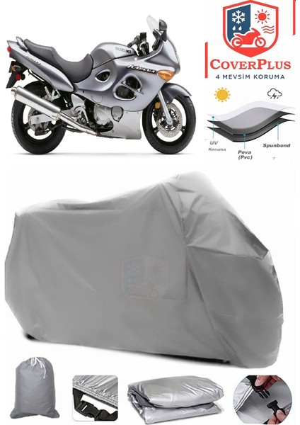Suzuki Gsx 750 F Gri Motorsiket Brandası Motor Örtüsü Çadır Su Geçirmez Motosiklet Kılıfı Motor Brandası