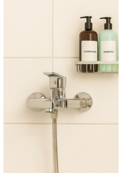 Dalyan Kare Banyo Bataryası | Şık Krom Duş Musluğu - Tek Kollu, Su Tasarruflu DL-313 fiyatları