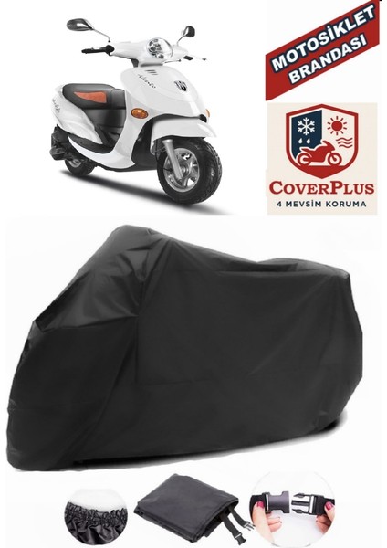 Motoran Vento 100 Siyah Motorsiket Brandası Motor Örtüsü Çadır Su Geçirmez Motosiklet Kılıfı Motor Brandası