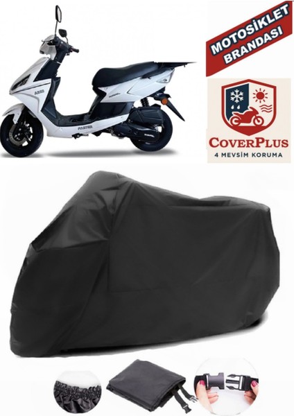 Kral Motor Ares 125 Siyah Motorsiket Brandası Motor Örtüsü Çadır Su Geçirmez Motosiklet Kılıfı Motor Brandası