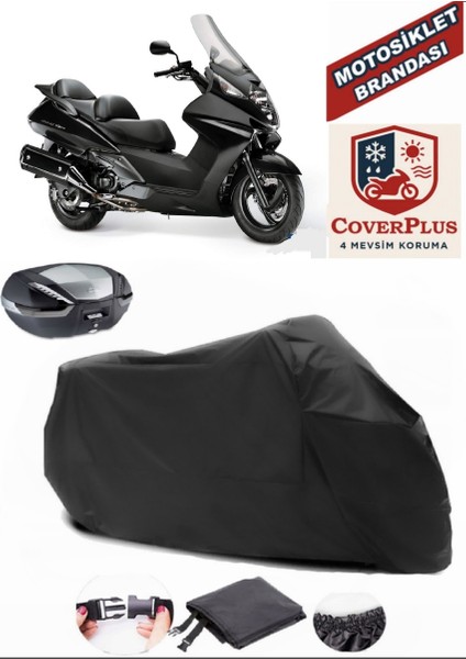 Honda Fjs 600 Silverwing Abs Siyah Arka Çanta Uyumlu Motorsiket Brandası Motor Örtüsü Çadır Su Geçirmez Motosiklet Kılıfı Motor Brandası