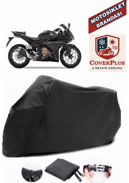 Honda Cbr 500R Siyah Motorsiket Brandası Motor Örtüsü Çadır Su Geçirmez Motosiklet Kılıfı Motor Brandası