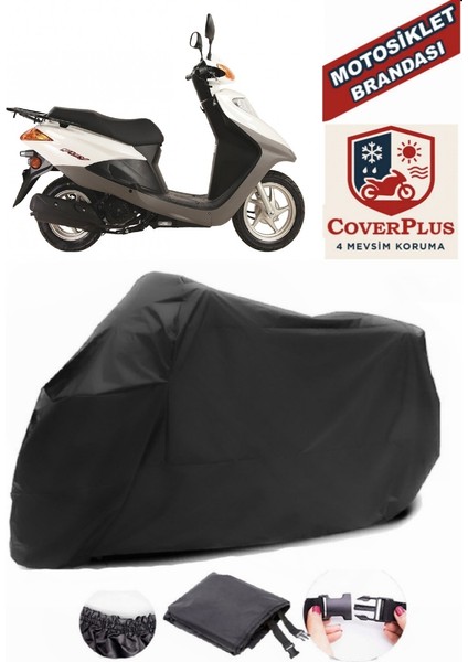 Honda Fizy 125 Siyah Motorsiket Brandası Motor Örtüsü Çadır Su Geçirmez Motosiklet Kılıfı Motor Brandası