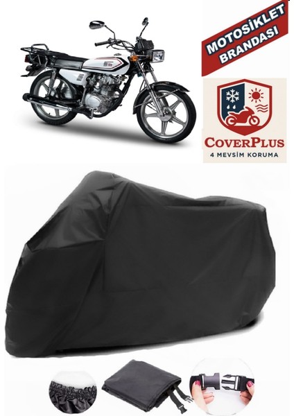 Motoran Mtr 100 Siyah Motorsiket Brandası Motor Örtüsü Çadır Su Geçirmez Motosiklet Kılıfı Motor Brandası