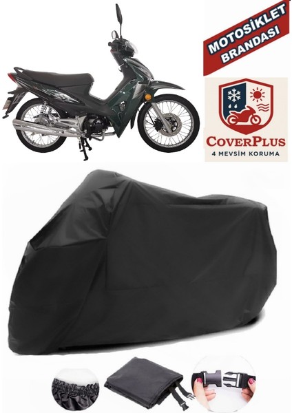 Honda Wing-Go Siyah Motorsiket Brandası Motor Örtüsü Çadır Su Geçirmez Motosiklet Kılıfı Motor Brandası
