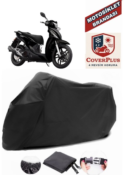 Kymco People S 150I Siyah Motorsiket Brandası Motor Örtüsü Çadır Su Geçirmez Motosiklet Kılıfı Motor Brandası