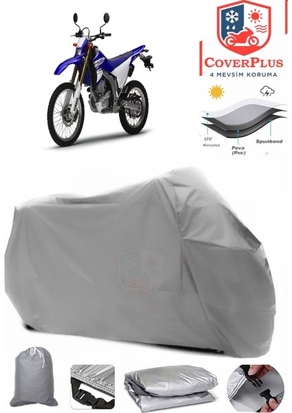 Yamaha Wr 250 R Gri Motorsiket Brandası Motor Örtüsü Çadır Su Geçirmez Motosiklet Kılıfı Motor Brandası