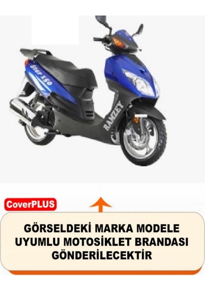 Ramzey Star 150 L Arka Çanta Uyumlu (Gri) Motorsiket Brandası Motor Örtüsü Çadır Su Geçirmez Motosiklet Kılıfı Motor Brandası fiyatları