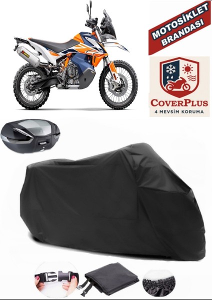 Ktm 790 Adventure R Siyah Arka Çanta Uyumlu Motorsiket Brandası Motor Örtüsü Çadır Su Geçirmez Motosiklet Kılıfı Motor Brandası