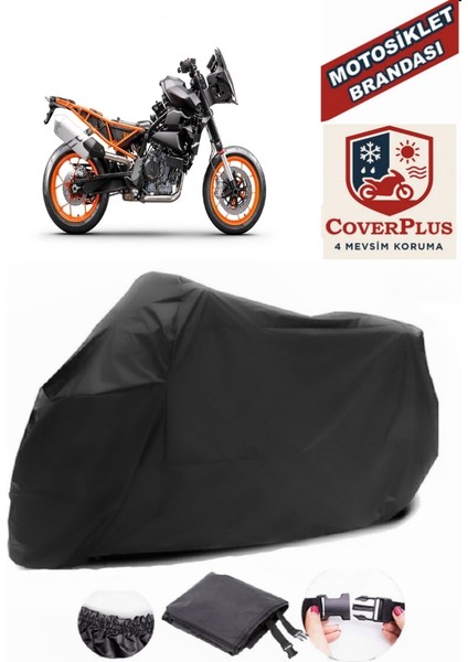 Ktm 890 Smt Siyah Motorsiket Brandası Motor Örtüsü Çadır Su Geçirmez Motosiklet Kılıfı Motor Brandası