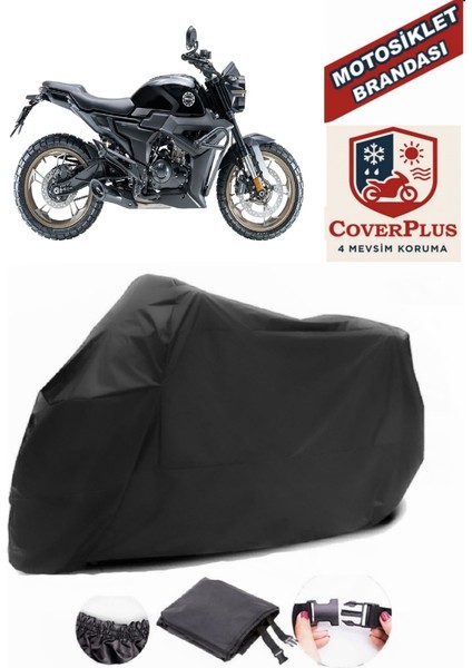 Zontes 155 G1 Siyah Motorsiket Brandası Motor Örtüsü Çadır Su Geçirmez Motosiklet Kılıfı Motor Brandası