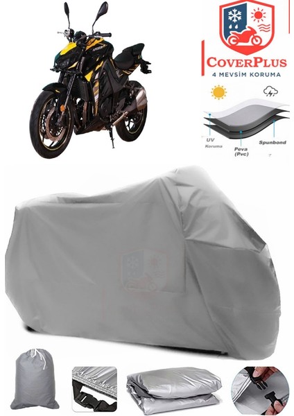 Arora AR251 Gri Motorsiket Brandası Motor Örtüsü Çadır Su Geçirmez Motosiklet Kılıfı Motor Brandası