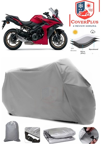 Suzuki Gsx-S 1000 Gt Gri Motorsiket Brandası Motor Örtüsü Çadır Su Geçirmez Motosiklet Kılıfı Motor Brandası