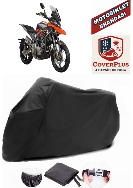 Zontes 310 T Siyah Motorsiket Brandası Motor Örtüsü Çadır Su Geçirmez Motosiklet Kılıfı Motor Brandası
