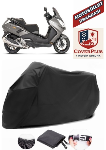 Peugeot Satelis 250 Siyah Motorsiket Brandası Motor Örtüsü Çadır Su Geçirmez Motosiklet Kılıfı Motor Brandası