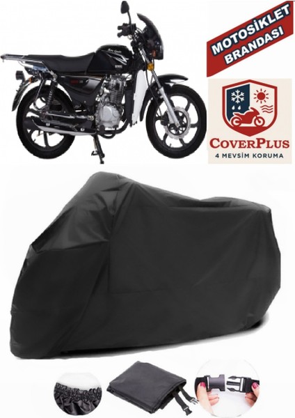 Rmg Moto Gusto Ranger 150 Siyah Motorsiket Brandası Motor Örtüsü Çadır Su Geçirmez Motosiklet Kılıfı Motor Brandası