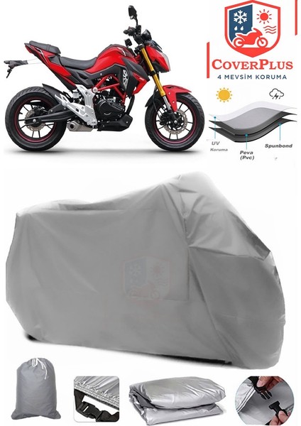 Rks Rn 180 Gri Motorsiket Brandası Motor Örtüsü Çadır Su Geçirmez Motosiklet Kılıfı Motor Brandası