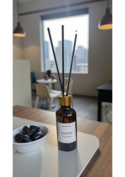 -Kahve-Çubuklu Koku-Kahverengi-Kahve Bambu Oda Kokusu 50 ml – Aromaterapi | Sıcak ve Enerji Veren Esans indirimleri