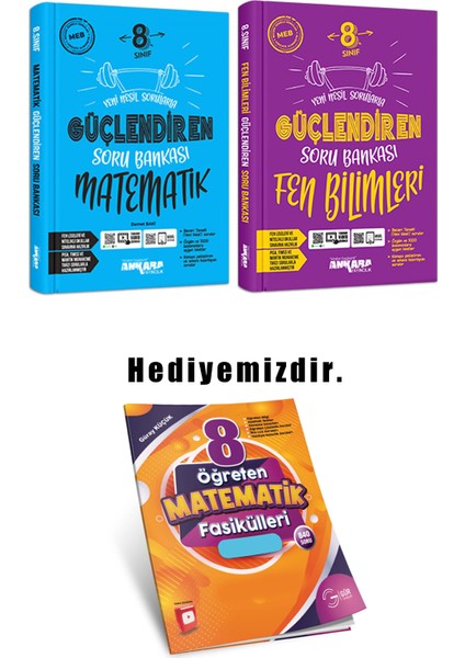 8.sınıf Güçlendiren Soru Bankası 2'li Set (Güncel Marif Model)