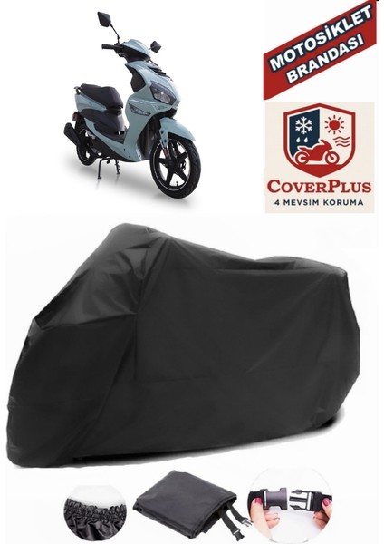 Motolux W46 Siyah Motorsiket Brandası Motor Örtüsü Çadır Su Geçirmez Motosiklet Kılıfı Motor Brandası