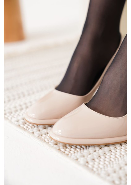 Modaserdem Pensy Bej Rugan Kadın Topuklu Ayakkabı fiyatları