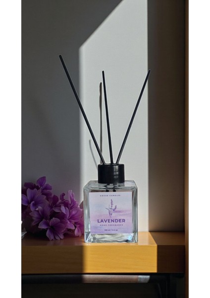 -Lavanta-Çubuklu Koku-Beyaz-Lavanta Bambu Oda Kokusu 100 ml – Aromaterapi | Doğal ve Rahatlatıcı Esans fırsatları