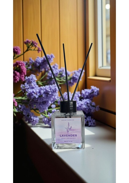 -Lavanta-Çubuklu Koku-Beyaz-Lavanta Bambu Oda Kokusu 100 ml – Aromaterapi | Doğal ve Rahatlatıcı Esans indirimleri