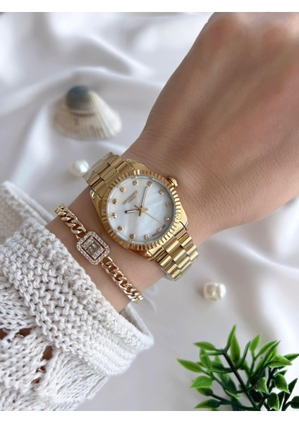 Çelik Kordonlu 3 Atm Suya Dayanıklı Kadın Kol Saati VS.BLKT.0645 fiyatları