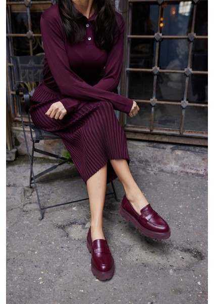 Alberto Kadın Kahve Gercek Deri Eva Taban Loafer Ayakkabi fiyatları