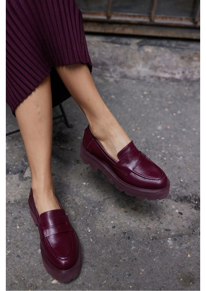 Alberto Kadın Kahve Gercek Deri Eva Taban Loafer Ayakkabi modelleri