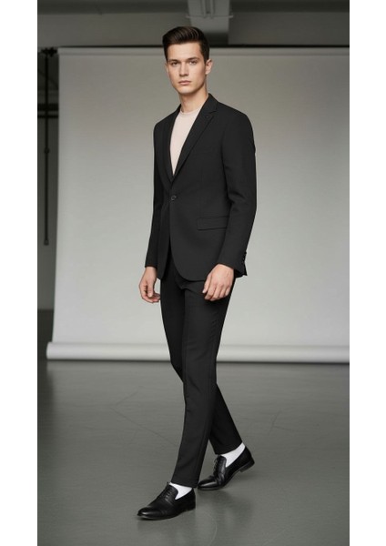 Erkek Tek Düğme Slim Fit Takım Elbise - Şık Ofis ve Davet Kombini modelleri