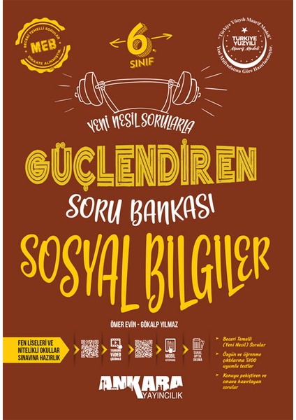 6.sınıf Güçlendiren Sosyal Bilgiler Soru Bankası (Güncel Marif Model) modelleri