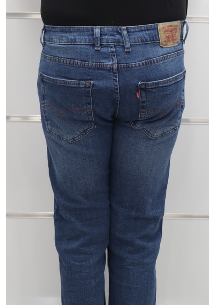 Denim Cartel Fistan Store Erkek Mavi Yüksek Bel Rahat Kesim Boru Paça Jean Pantolon indirimleri