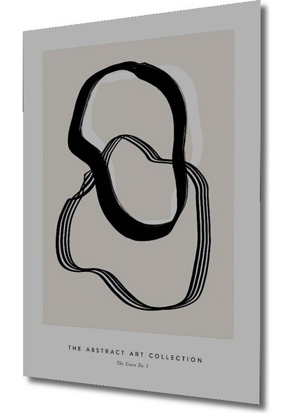 Dekoratif Ahşap Dikdörtgen Tablo Soyut Çizgiler fiyatları