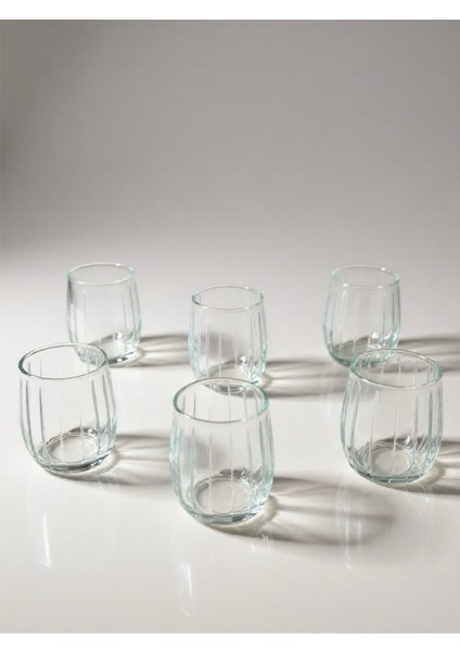 6 Adet Desenli-Bombeli Kahve Yanı Su Bardağı modelleri