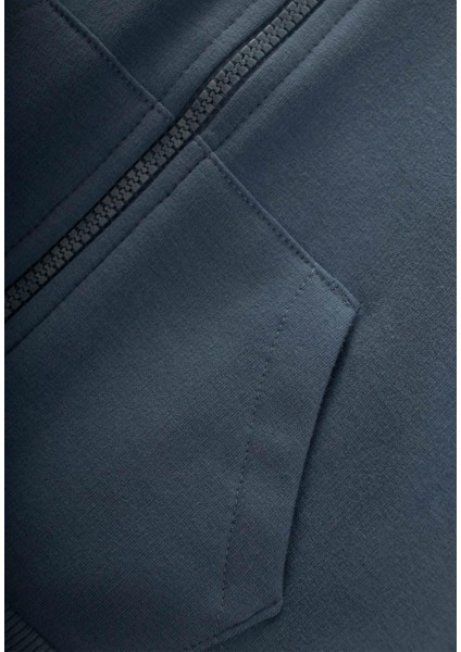 Kapşonlu Fermuarlı Hırka 1-14 Yaş Lacivert indirimleri