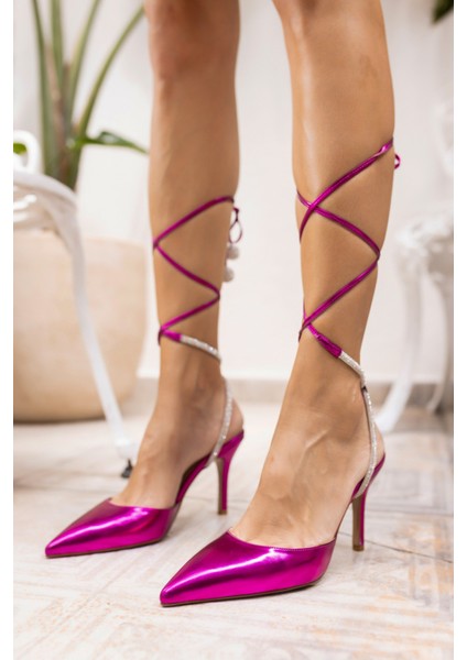 Tavares Kadın Mavi Baglamali Taş Detay Topuklu Ayakkabi fiyatları