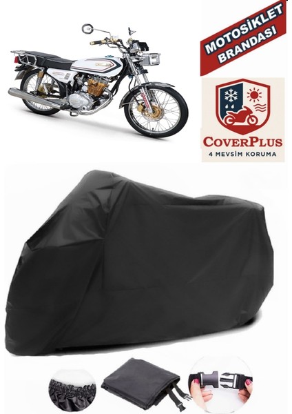 Kuba Çita 100 Siyah Motorsiket Brandası Motor Örtüsü Çadır Su Geçirmez Motosiklet Kılıfı Motor Brandası