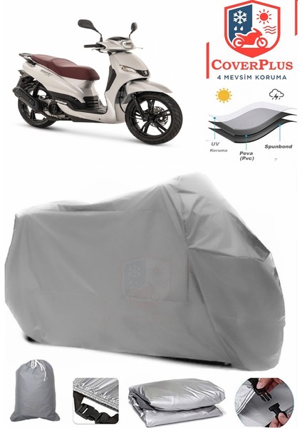 Peugeot Tweet 151 Gri Motorsiket Brandası Motor Örtüsü Çadır Su Geçirmez Motosiklet Kılıfı Motor Brandası