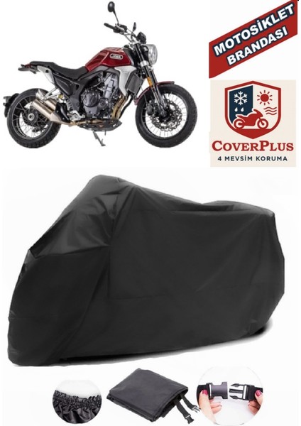 Jawa Rvm 500 Scrambler Siyah Motorsiket Brandası Motor Örtüsü Çadır Su Geçirmez Motosiklet Kılıfı Motor Brandası