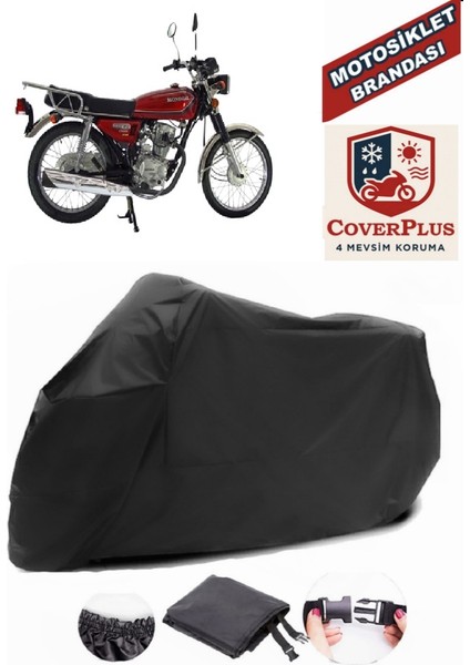 Mondial 125 Mg Siyah Motorsiket Brandası Motor Örtüsü Çadır Su Geçirmez Motosiklet Kılıfı Motor Brandası
