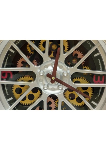 Saat Çarklı Jant Modeli Duvar Saati Dekoratif Ev Ofis Hediyelik fiyatları