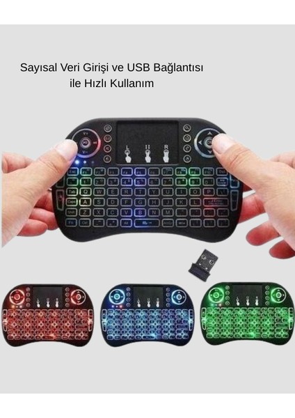 Aydınlatmalı Touchpad’li Q Klavye – Türkçe Karakterli, USB Bağlantılı, Numerik Tuş Takı fırsatları