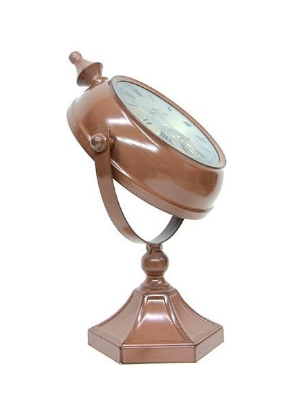 Masaüstü Mat Kahve Çarklı Saat Roma Rakamlı Köstek Modeli indirimleri