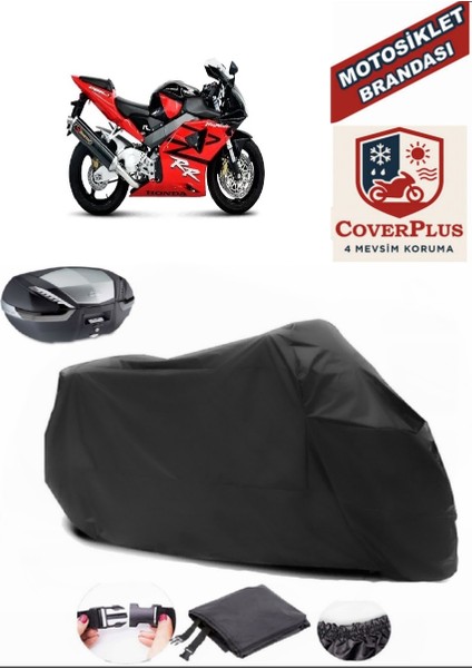 Honda Cbr 954 Rr Siyah Arka Çanta Uyumlu Motorsiket Brandası Motor Örtüsü Çadır Su Geçirmez Motosiklet Kılıfı Motor Brandası